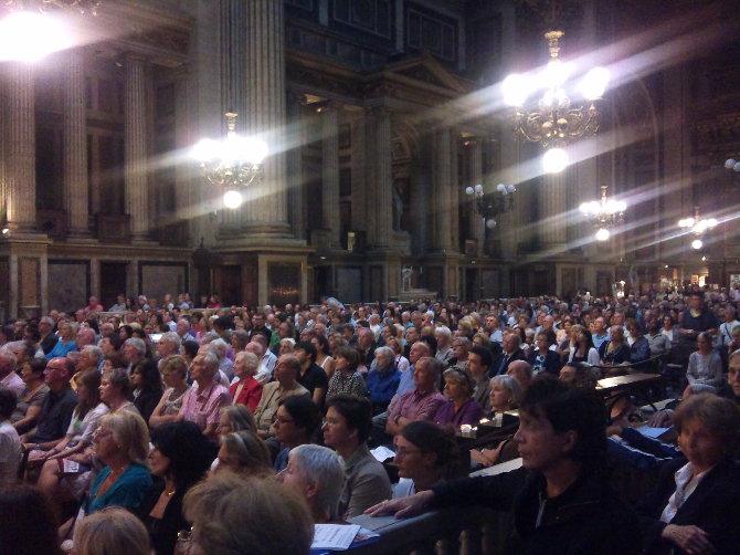 Audience at  La Madelaine Concert July 2011